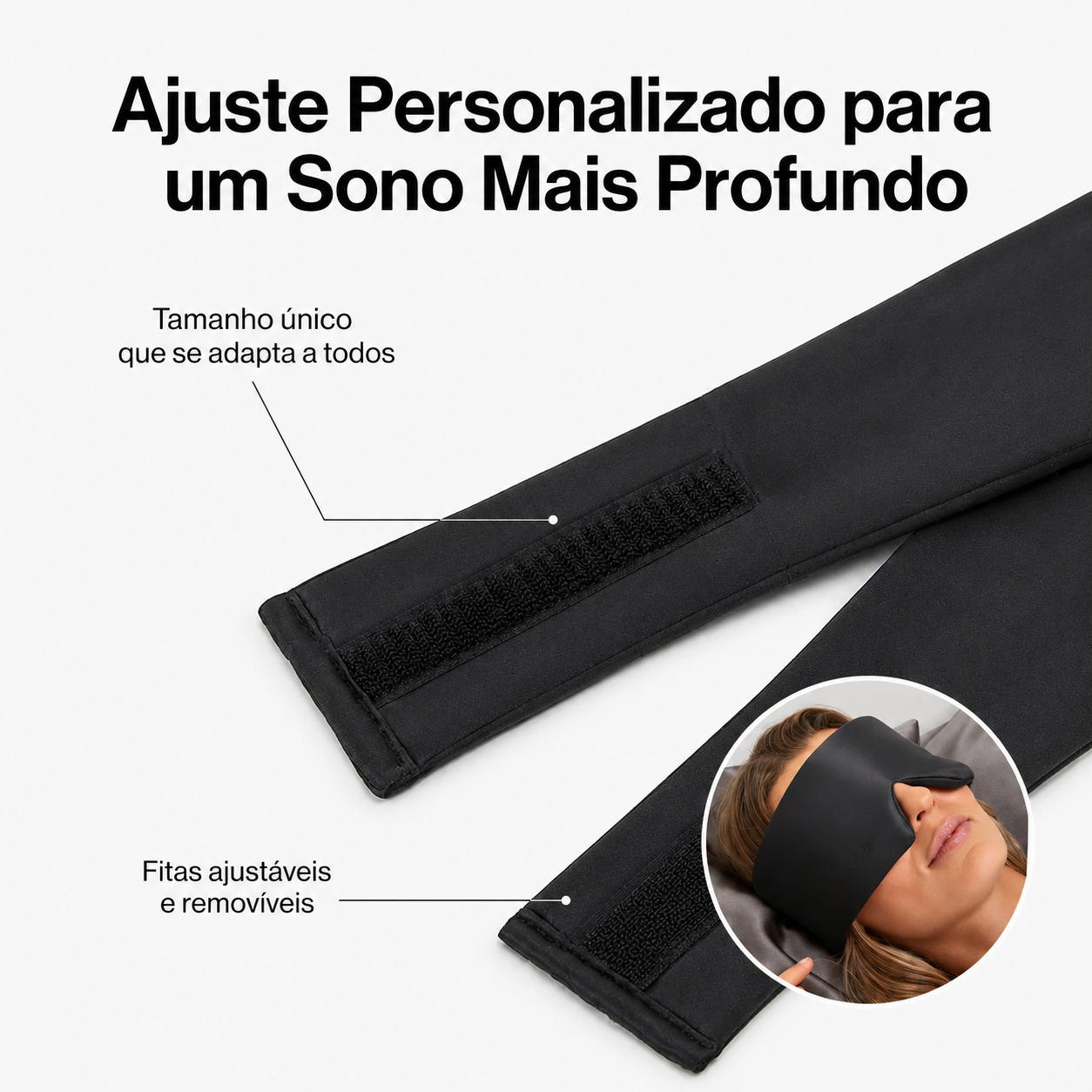 Máscara de Dormir em Seda Premium